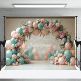 Lofaris Fresh Color Floral Balloon Arch Wedding Backdrop